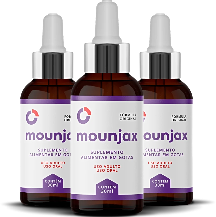 Três frascos Mounjax da oferta especial