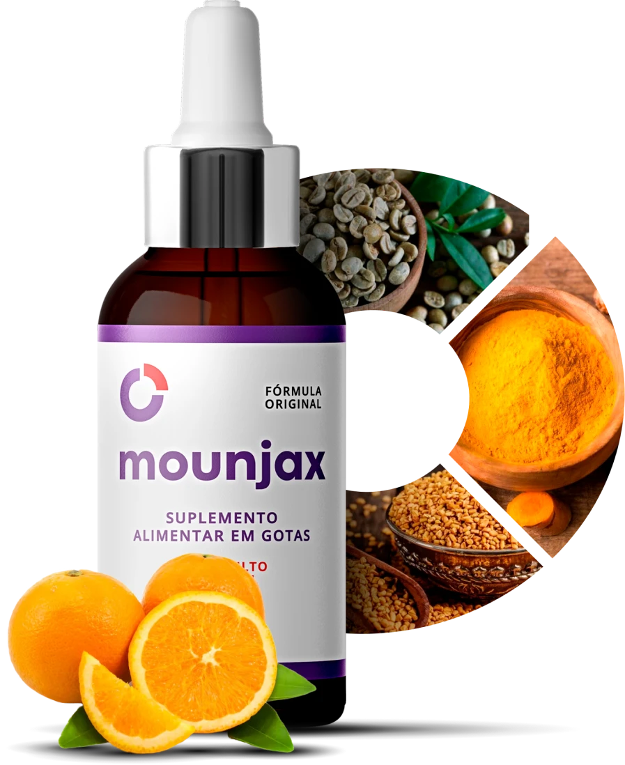 Mounjax com laranja, café verde e cúrcuma